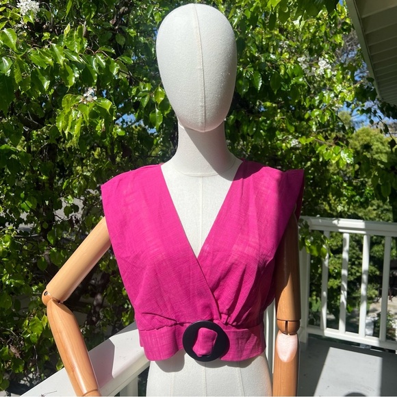Zara Tops - Buckled Wrap Top
